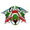Kawasaki ZX-6R / 636 2009-2012 Green, Black, and White Fairing Kit