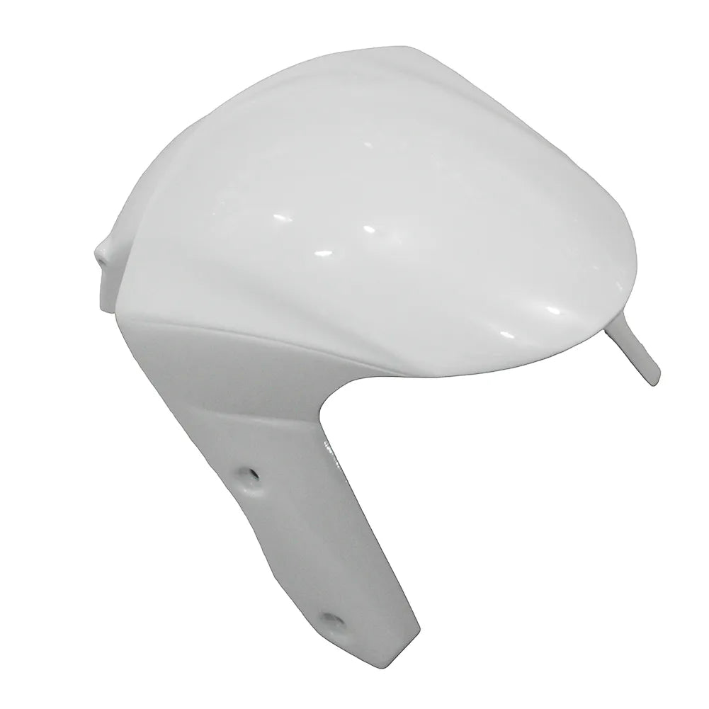 Kawasaki ZX-6R / 636 2009-2012 Matte Black and White tail section fairing detail view 2