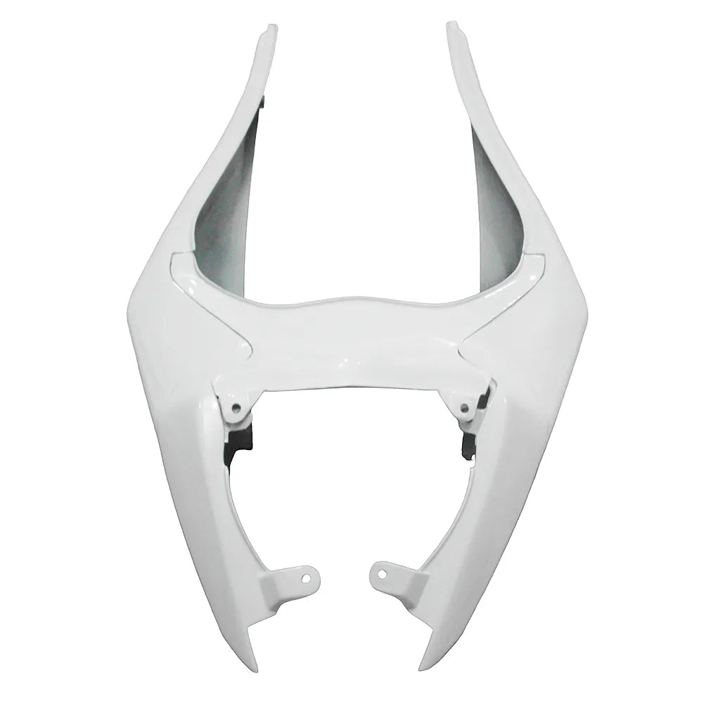 Kawasaki ZX-6R / 636 2009-2012 Matte Black and White tail section fairing detail view 4