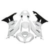 Kawasaki ZX-6R / 636 2009-2012 Matte Black and White Fairing Kit