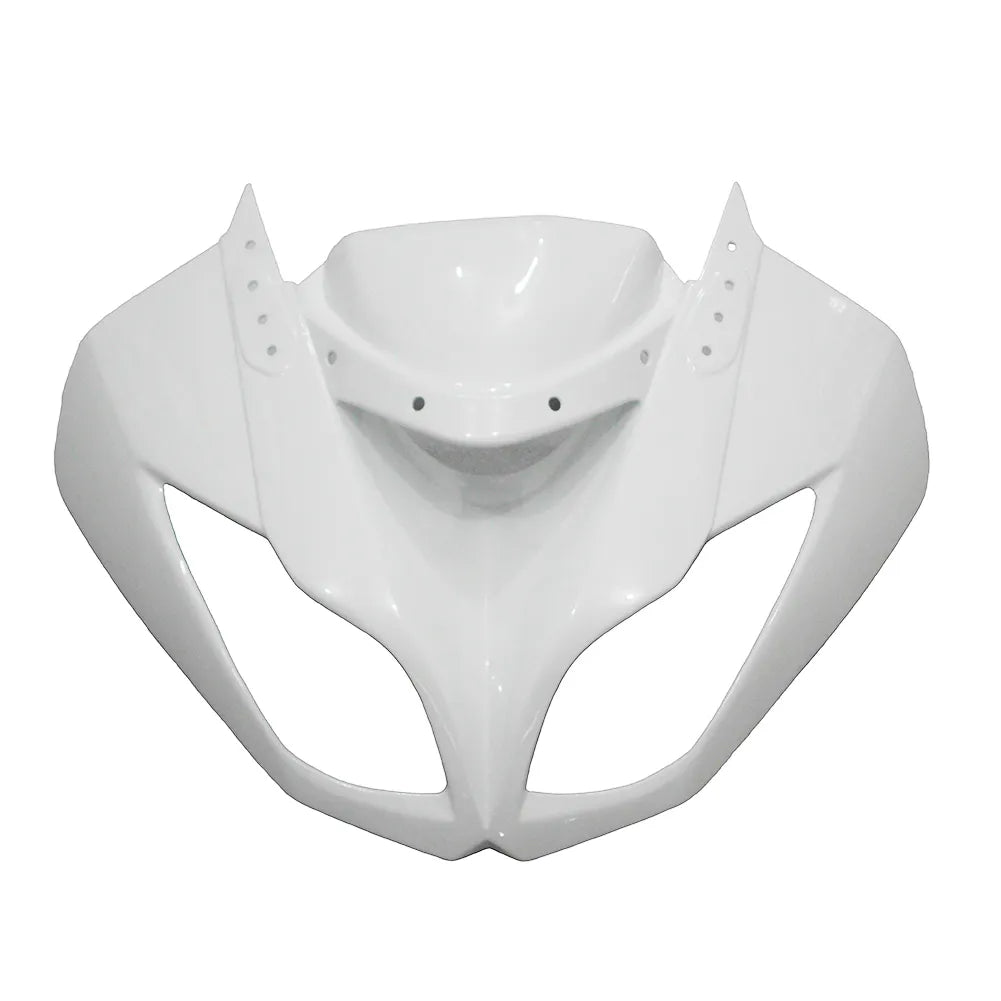 Kawasaki ZX-6R / 636 2009-2012 Matte Black and White tail section fairing detail view 7