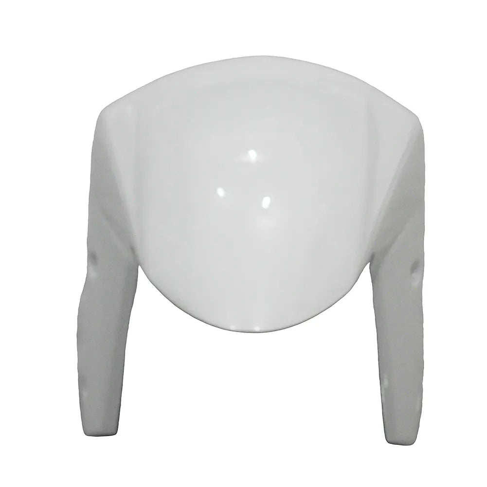 Kawasaki ZX-6R / 636 2009-2012 Matte Black and White tail section fairing detail view 1