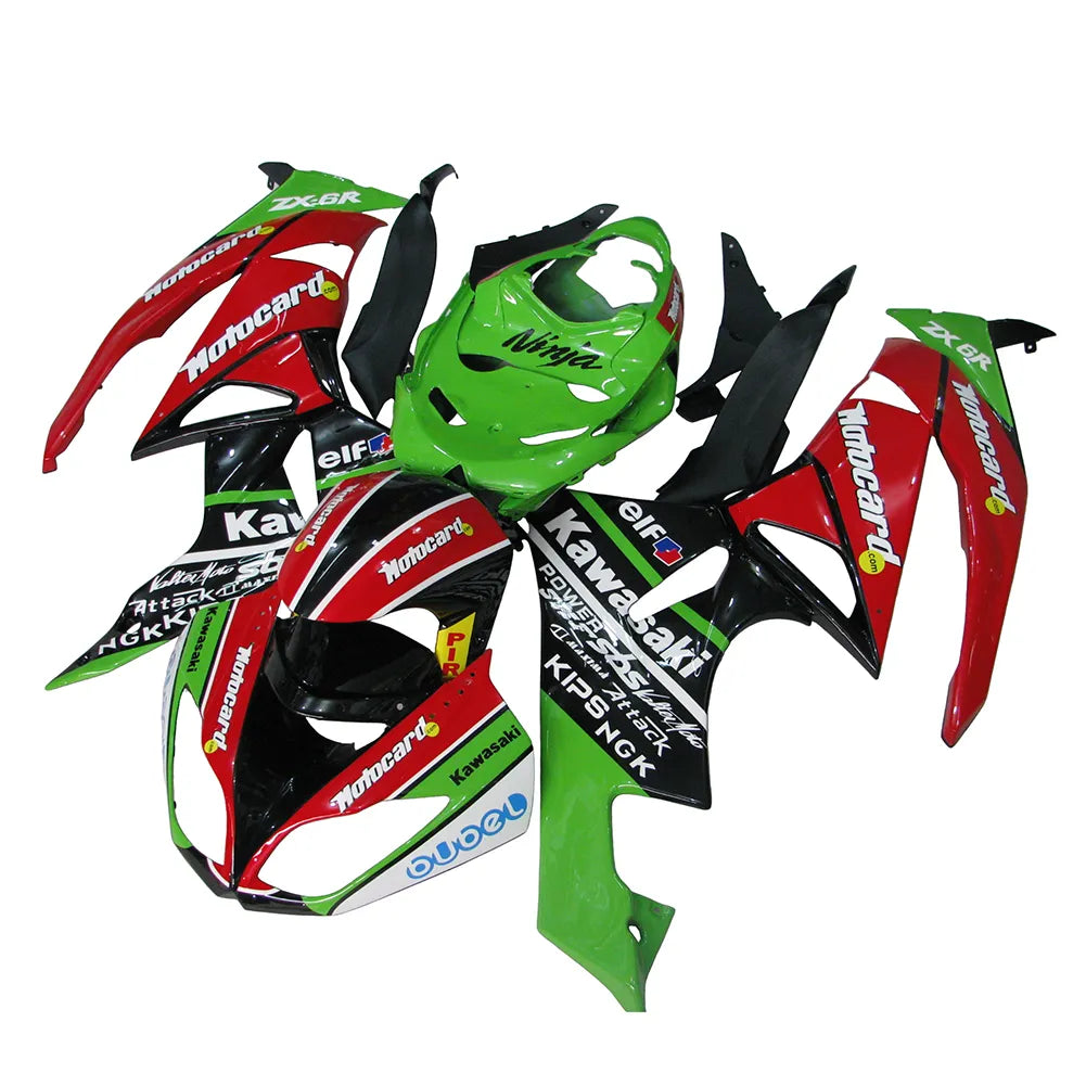 Kawasaki ZX-6R / 636 2009-2012 Style A fairing kit left side view