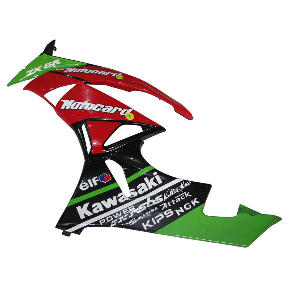 Kawasaki ZX-6R / 636 2009-2012 Style A tail section fairing rear view