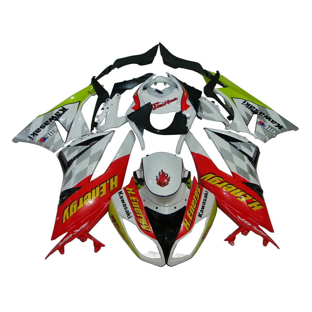 Kawasaki ZX-6R / 636 2009-2012 Style C fairing kit front view