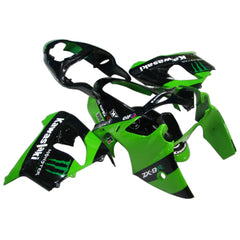 Kawasaki ZX-9R 2000-2001 Green Claw Graphics Style A Fairing Kit with Logos