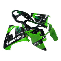 Kawasaki ZX-9R 2000-2001 Green Claw Graphics Style A Fairing Kit with Logos