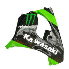 Kawasaki ZX-9R 2000-2001 Green Claw Graphics Style B Fairing Kit with Logos