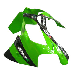 Kawasaki ZX-9R 2000-2001 Green Claw Graphics Style B Fairing Kit with Logos