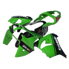 Kawasaki ZX-9R 2000-2001 Green Black 14 No. Fairing Kit with Logos