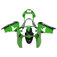 Kawasaki ZX-9R 2000-2001 Green Black 14 No. Fairing Kit with Logos