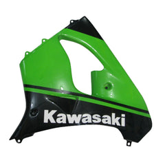Kawasaki ZX-9R 2000-2001 Green Black 14 No. Fairing Kit with Logos