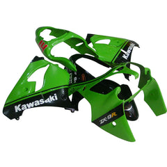 Kawasaki ZX-9R 2000-2001 Green Black 14 No. Fairing Kit with Logos
