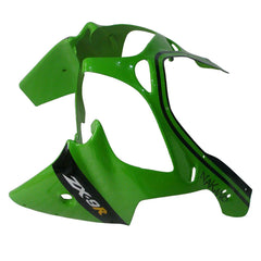 Kawasaki ZX-9R 2000-2001 Green Black 14 No. Fairing Kit with Logos