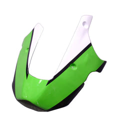 Kawasaki ZX-9R 2000-2001 Green Black White Raindrop Style A Fairing Kit with Logos