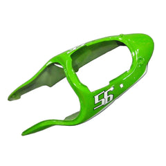 Kawasaki ZX-9R 2000-2001 Green Black White Raindrop Style B Fairing Kit with Logos