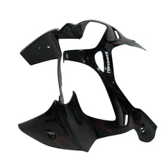 Kawasaki ZX-9R 2000-2001 Black Red Flame Fairing Kit with Logos
