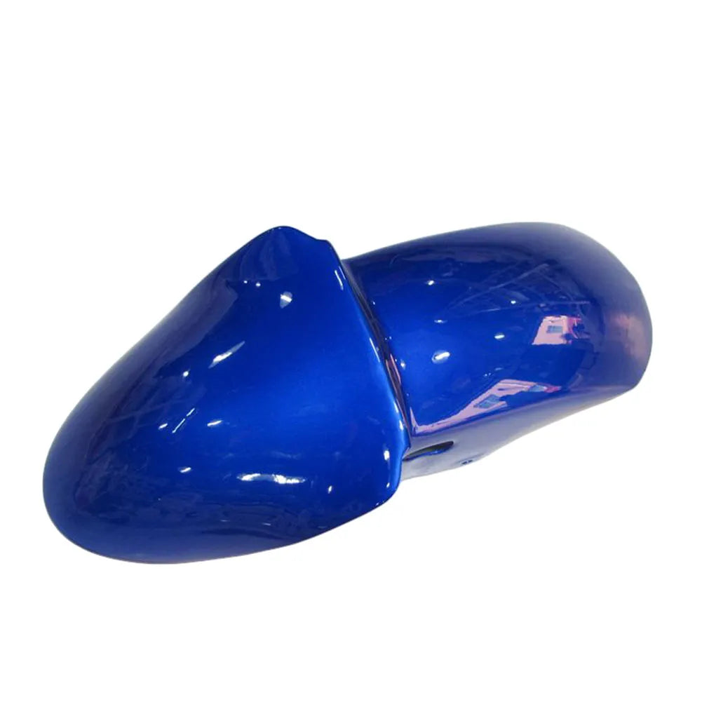 Kawasaki ZX-9R 2000-2001 Black Blue White Raindrop front fender with logos