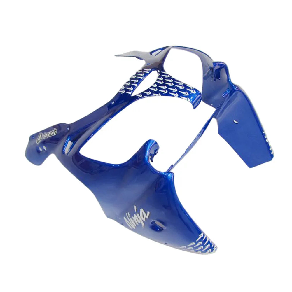 Kawasaki ZX-9R 2000-2001 Black Blue White Raindrop side fairing body panel with logos