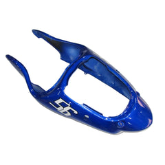 Kawasaki ZX-9R 2000-2001 Black Blue White Raindrop rear tail fairing panel with logos-image 1
