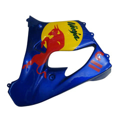 Kawasaki ZX-9R 2000-2001 Blue Yellow Red Bull Style A Fairing Kit with Logos