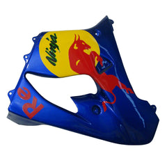 Kawasaki ZX-9R 2000-2001 Blue Yellow Red Bull Style A Fairing Kit with Logos