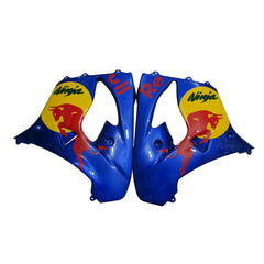 Kawasaki ZX-9R 2000-2001 Blue Yellow Red Bull Style A Fairing Kit with Logos