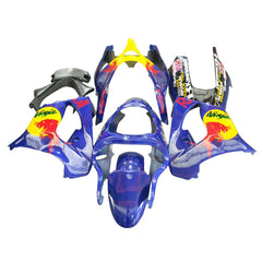 Kawasaki ZX-9R 2000-2001 Blue Yellow Red Bull Style A Fairing Kit with Logos