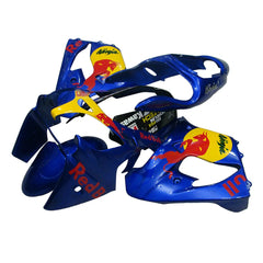 Kawasaki ZX-9R 2000-2001 Blue Yellow Red Bull Style A Fairing Kit with Logos