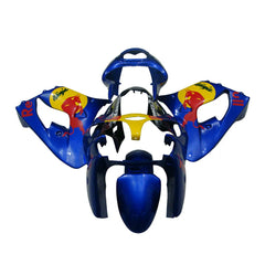 Kawasaki ZX-9R 2000-2001 Blue Yellow Red Bull Style A Fairing Kit with Logos