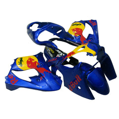 Kawasaki ZX-9R 2000-2001 Blue Yellow Red Bull Style A Fairing Kit with Logos