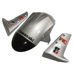Kawasaki ZX-10R 2004-2005 Silver Black front nose fairing with logos
