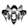 Kawasaki ZX-10R 2004-2005 Silver Black Silver Claw Fairing Kit with Logos