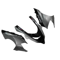 Kawasaki ZX-10R 2004-2005 Silver Black Silver Claw left lower side fairing panel with logos