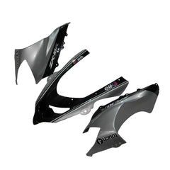 Kawasaki ZX-10R 2004-2005 Silver Black Silver Claw front nose fairing with logos