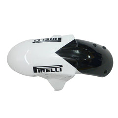 Kawasaki ZX-10R 2004-2005 White Crown front fender side view with logos-image 2