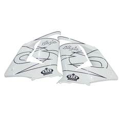 Kawasaki ZX-10R 2004-2005 White Crown side fairing panels with logos