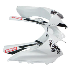 Kawasaki ZX-10R 2004-2005 White Crown left lower side fairing panel with logos