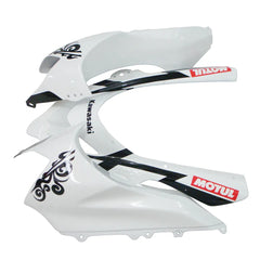 Kawasaki ZX-10R 2004-2005 White Crown right lower side fairing panel with logos