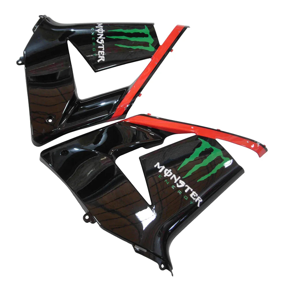 Kawasaki ZX-10R 2004-2005 Orange Black Green Claw Style A rear seat cowl with logos