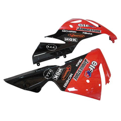 Kawasaki ZX-10R 2004-2005 Orange Black Green Claw Style A fairing kit side layout with logos-image 3