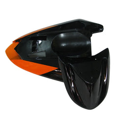 Kawasaki ZX-10R 2004-2005 Orange Black Green Claw Style B fuel tank cover with logos