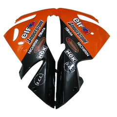 Kawasaki ZX-10R 2004-2005 Orange Black Green Claw Style B left side fairing panel with logos