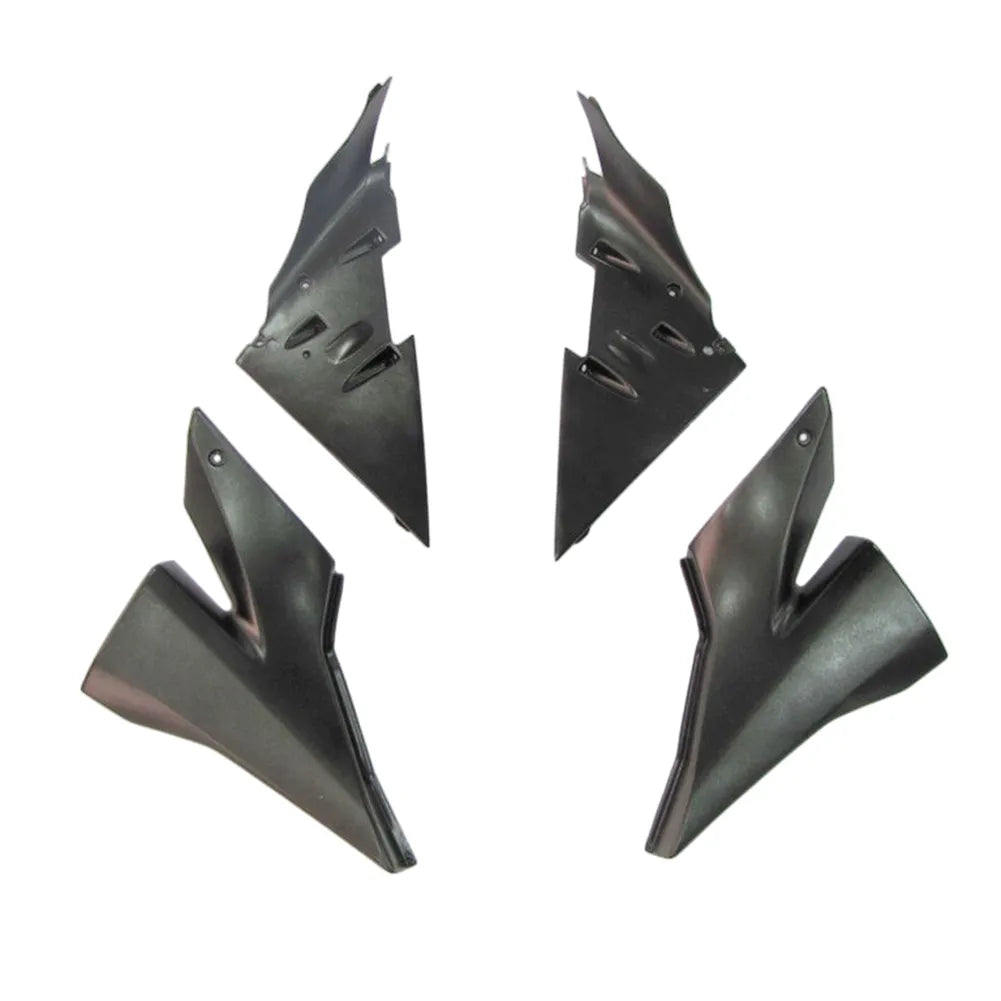 Kawasaki ZX-10R 2004-2005 Blue Silver Flame right lower side fairing panel with logos
