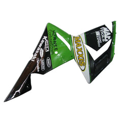 Kawasaki ZX-10R 2004-2005 Green Black White fuel tank cover top view with logos