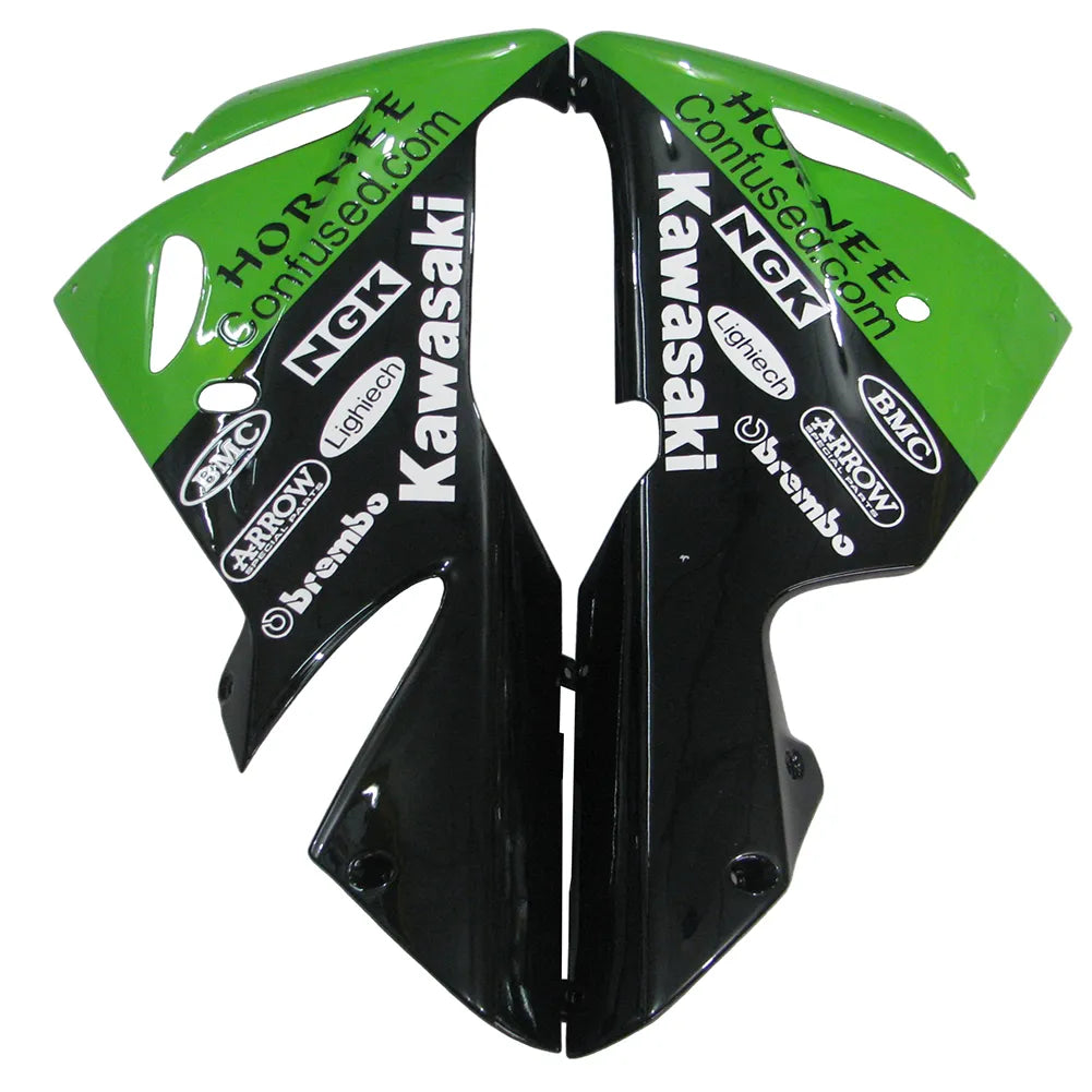 Kawasaki ZX-10R 2004-2005 Green Black White rear seat cowl with logos