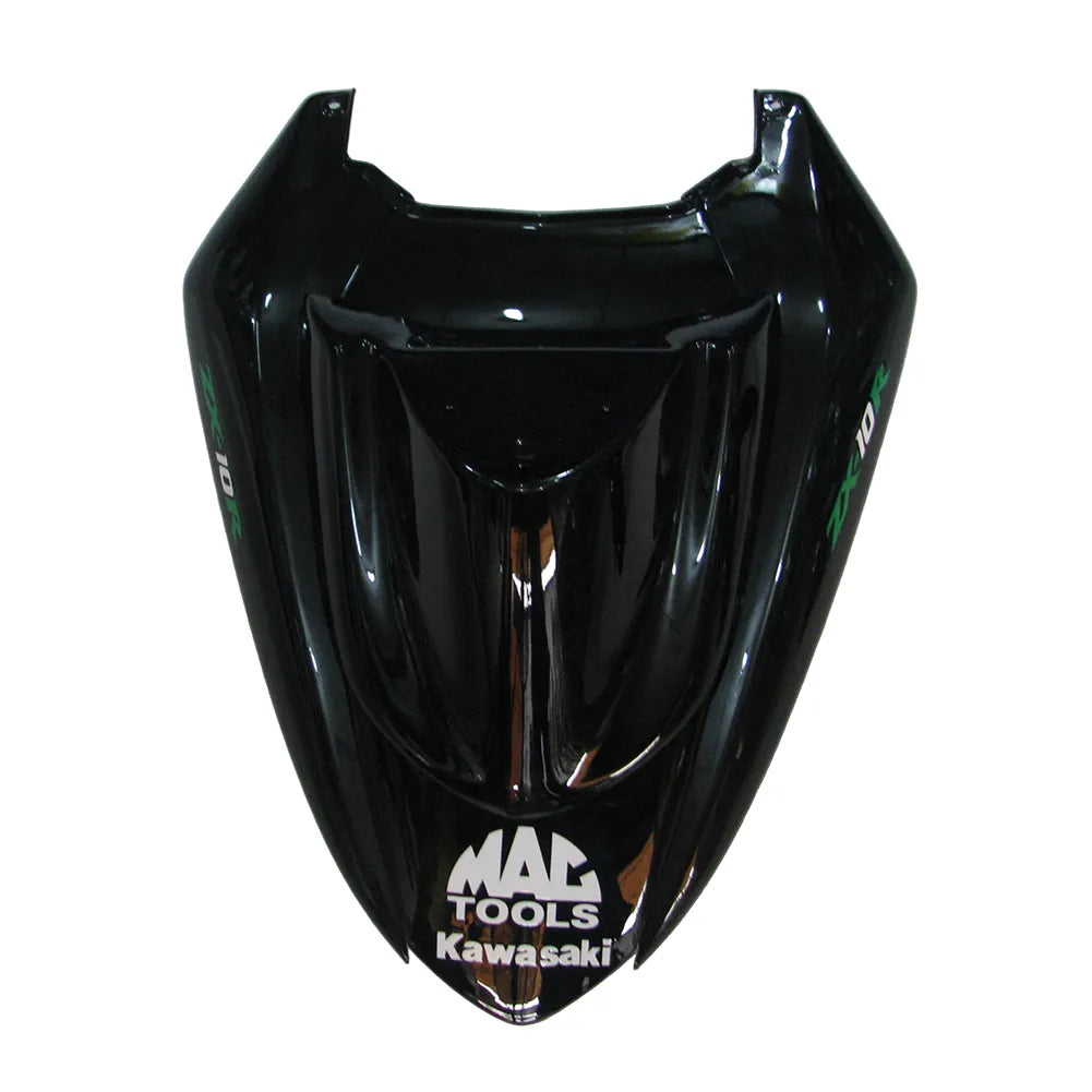 Kawasaki ZX-10R 2004-2005 Green Black White left side fairing panel with logos