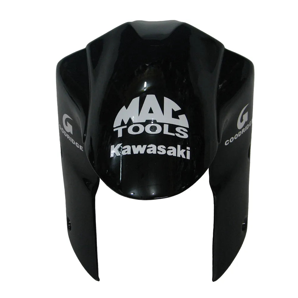 Kawasaki ZX-10R 2004-2005 Green Black White front nose fairing with logos