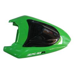 Kawasaki ZX-10R 2004-2005 Green Black Flame right lower side fairing panel with logos