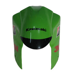 Kawasaki ZX-10R 2004-2005 Green Black Green Claw Style A fuel tank cover top view with logos